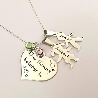 Personalised This Nanny Belongs to necklace, Gift for Nanny, Grandma, Nan, Granny, Birthday Gift Present