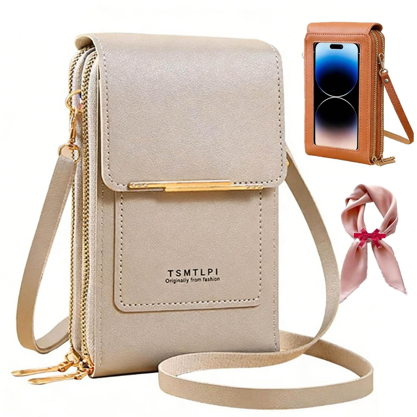 2026 Small Touchscreen Phone Crossbody Bag for Women,Anti-Theft Leather Messenger Bag Rfid Block Mobile Phone Purse — view 10