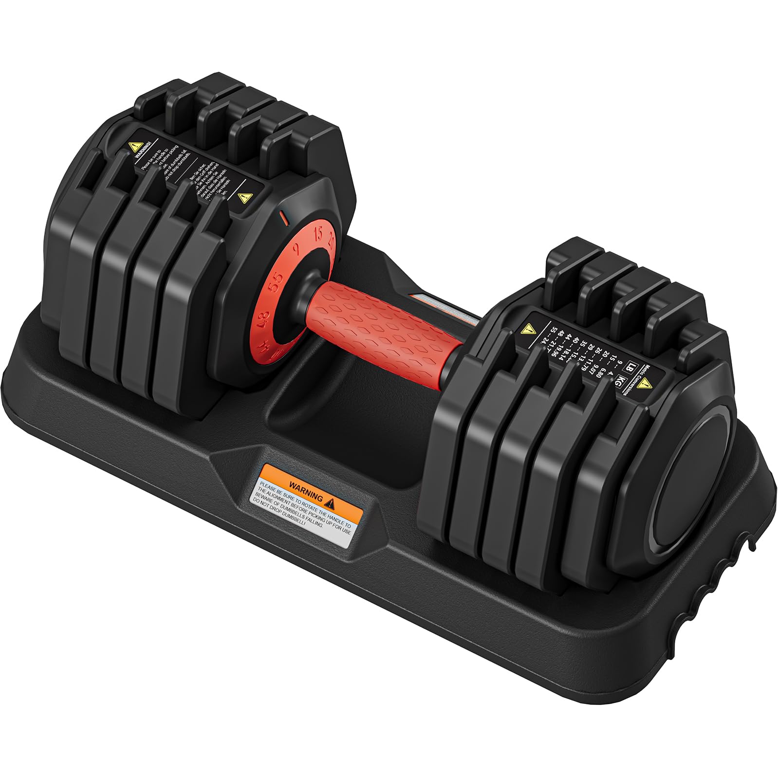 YOLEO Adjustable Dumbbells Pair 24.5KG/55LB,Space-Saving Dumbbell Weights Set for Home Gym Exercise Equipment,Anti-Slip Handle with Safety Locking Mechanism for Men and Women