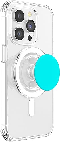 Miniatura 9 de PopSockets Agarre para teléfono con soporte expansible - Bright Aqua PopSockets intercambiable PopGrip