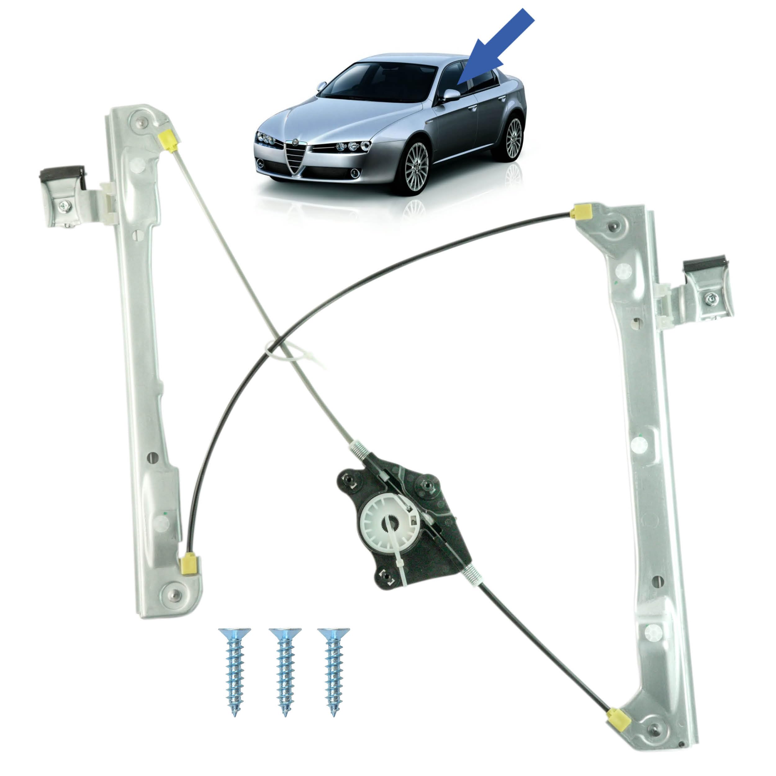 STARKIT PERFORMANCE Alzacristallo compatibile per Alfa 159 (2005-2011) ALZAVETRO ANTERIORE SINISTRO (guida) 71740175