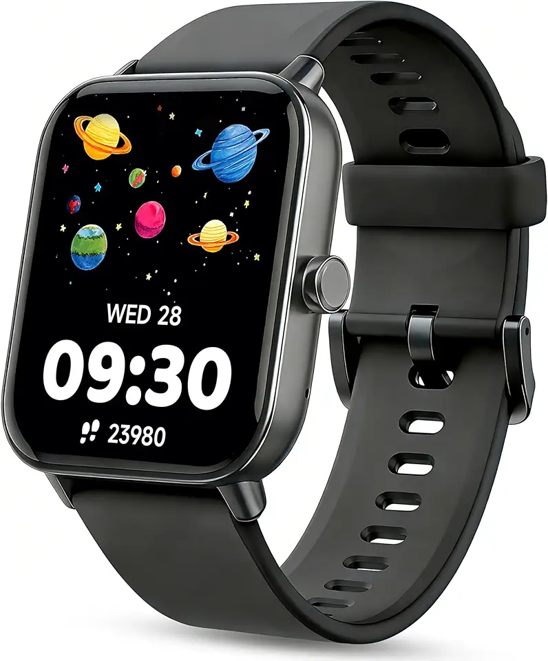 Relógio inteligente infantil, relógio infantil sem necessidade de telefone, monitor de frequência cardíaca e sono, monitor de estresse e SpO2, contador de passos, relógio despertador, jogos, relógio