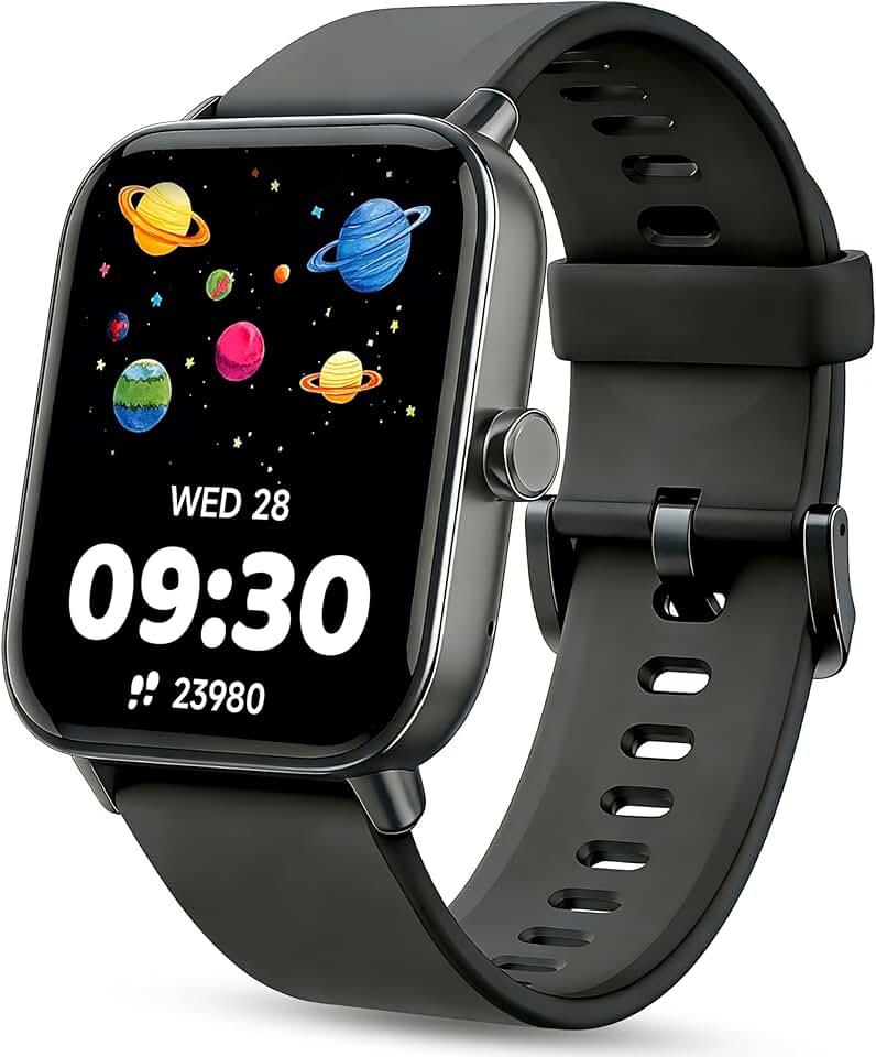 Relógio inteligente infantil, relógio infantil sem necessidade de telefone, monitor de frequência cardíaca e sono, monitor de estresse e SpO2, contador de passos, relógio despertador, jogos, relógio