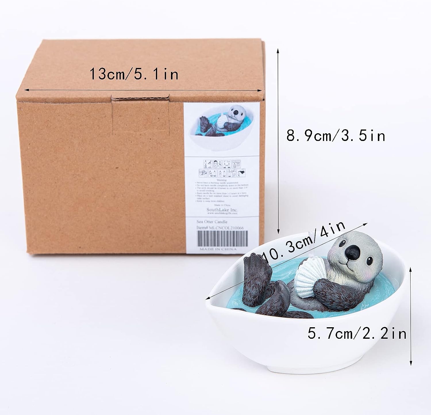 Cute Sea Otter Baby Candle for Your Lover Friend Birthday Gift Souvenir