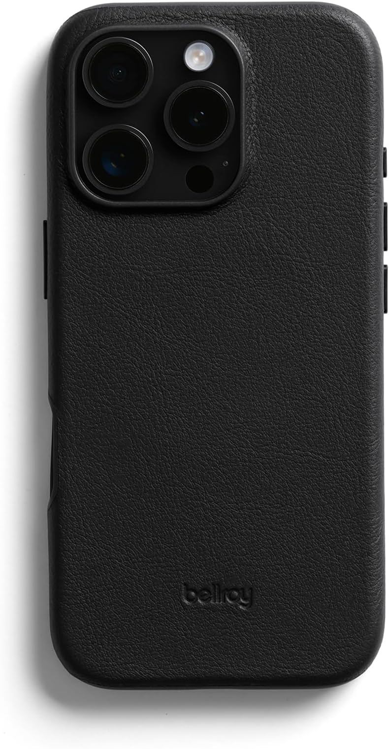 Leather Case for iPhone 16 Pro Max - Black