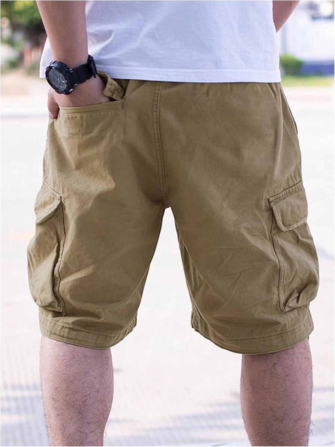 Verdusa Men's Cargo Shorts Streetwear Casual Summer Baggy Shorts with Pockets - Image 2