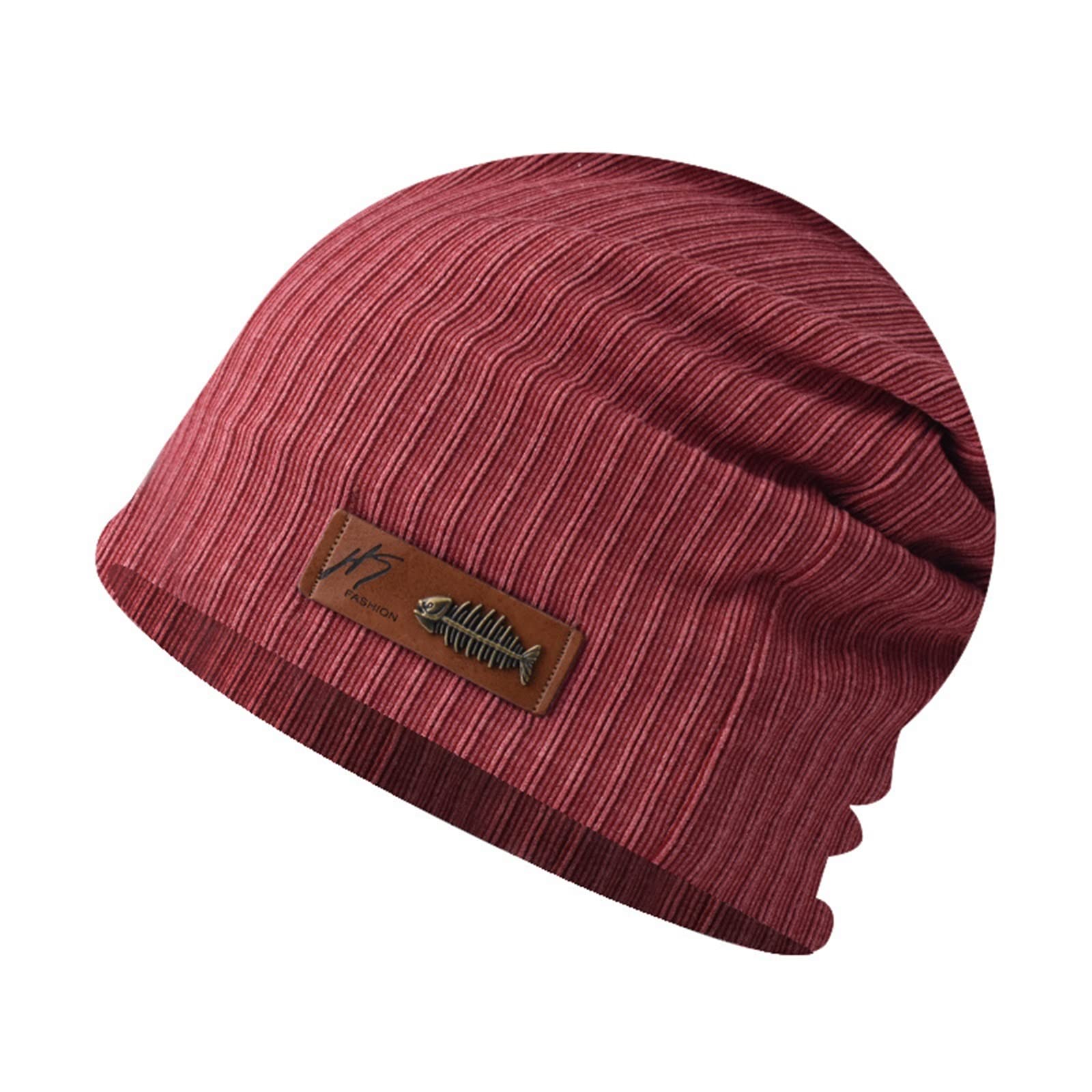 SKYISOKLadies Casual Knit Beanie Summer Knit Hat Thin Stretch Skull Hat