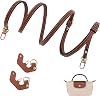 Longchamp kadın omuz askısı, ayarlanabilir omuz askısı, çanta için deri kayış, Longchamp Mini Bag Straps, çanta kayışı uzatma omuz askısı genişliği 0,9 cm