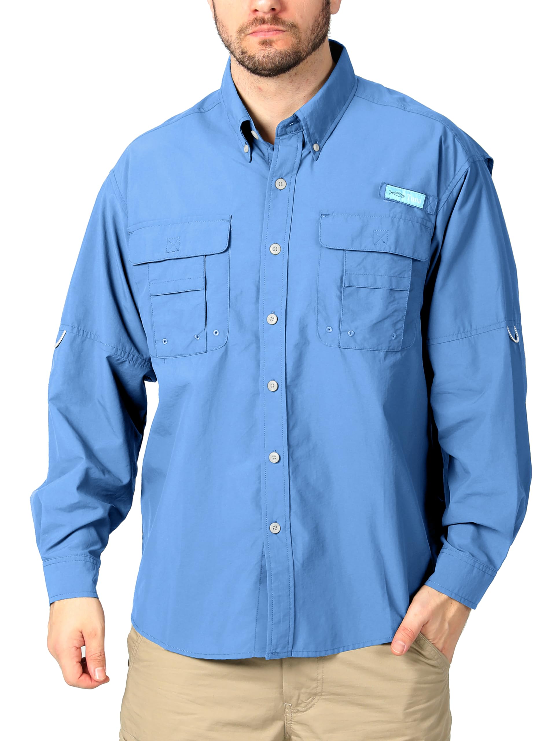 Fishing Shirts for Men Long Sleeve UV UPF 50+ Sun Protection Shirts Breathable Quick Dry Button Down Shirts