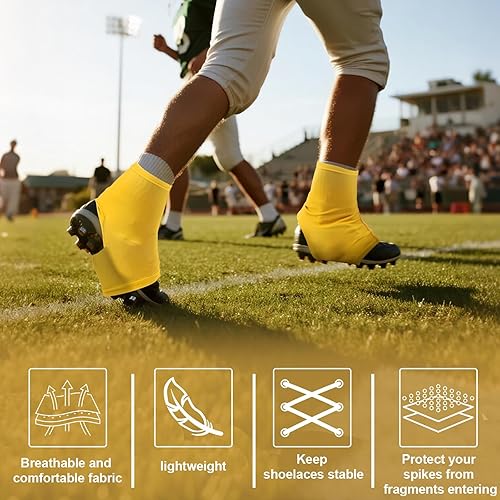 Miniatura 16 de Spats - Fundas para tacos de fútbol, fundas para tacos juveniles, fundas para tacos de bicicleta, fundas para tacos de fútbol que mantienen la Blanco