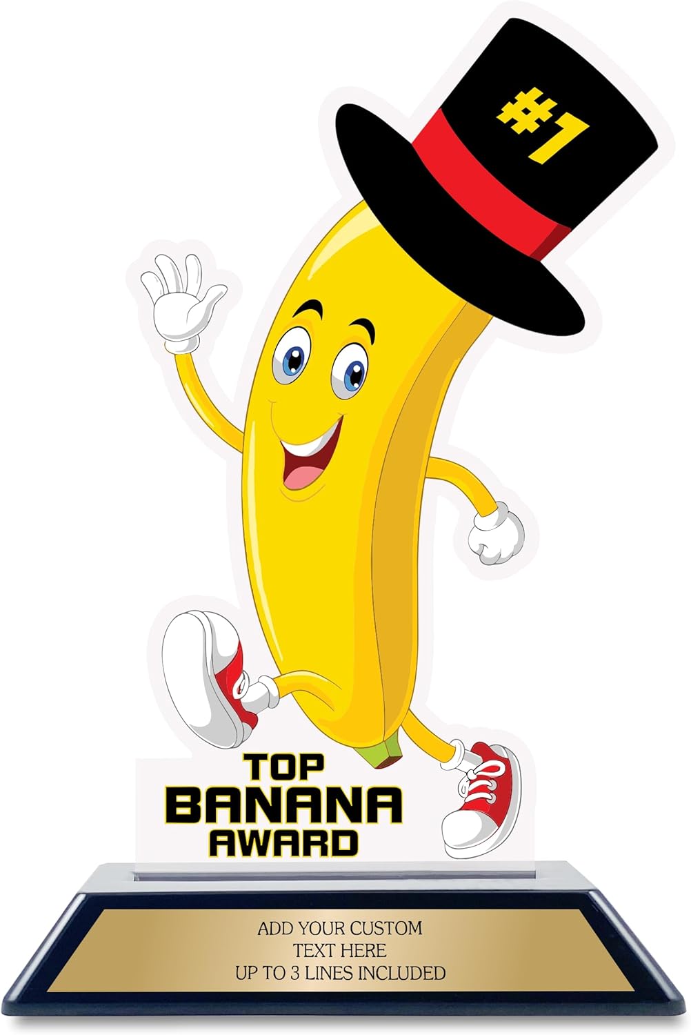 Personalized Top Banana Trophy for Adults or Kids Funny