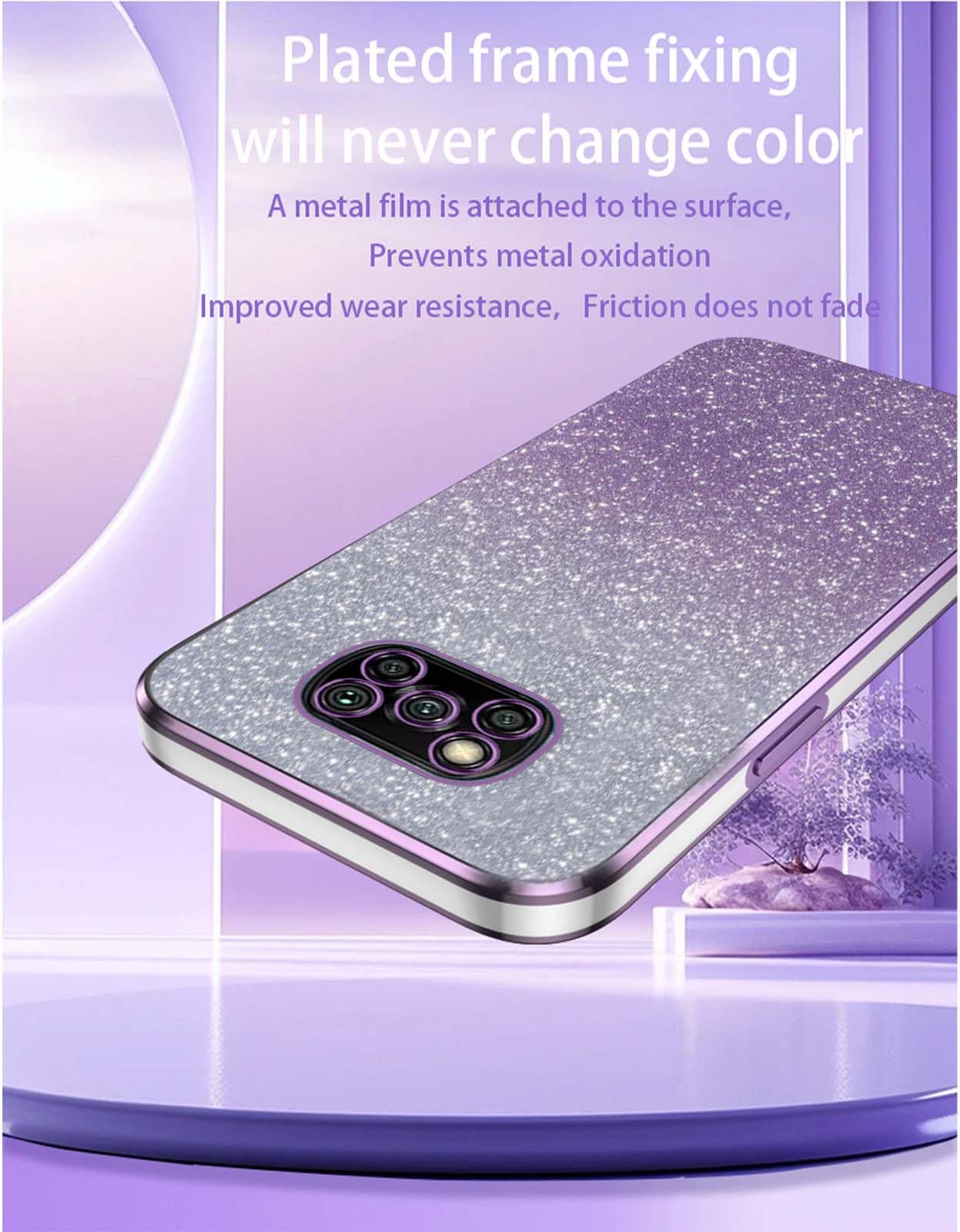 RKINC Funda para Xiaomi Mi Poco X3 Case y X3 Pro y Poco X3 NFC, Transparente Carcasa con