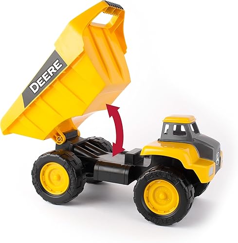 Miniatura 3 de John Deere Camión volquete Big Scoop de juguete con cama basculante  15 pulgadas  Juguetes de caja de arena para exteriores  Juguetes para niños al
