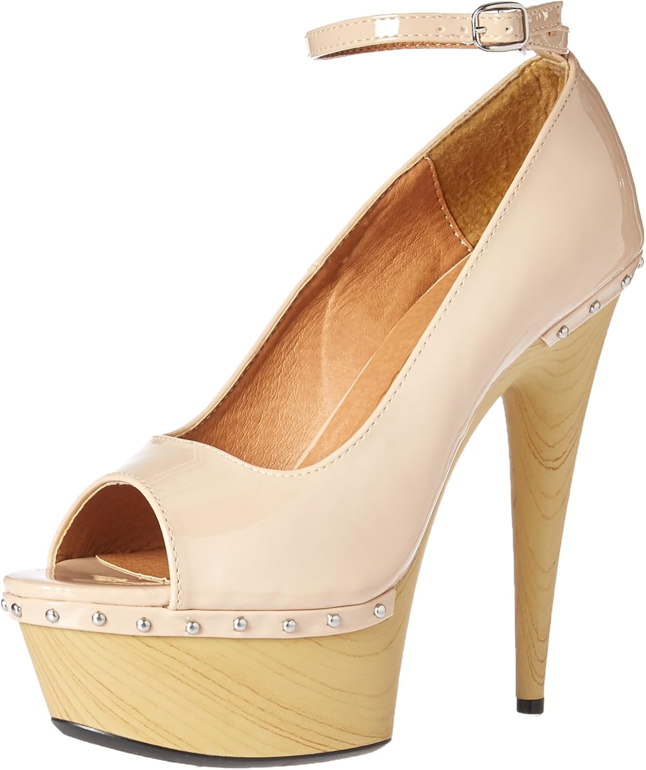 Ellie Shoes Women's 609-VALERIE Pump, Nude, 7 Medium US