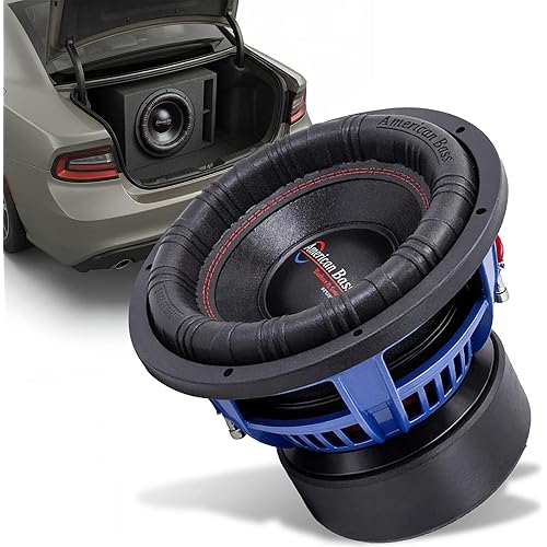 American Bass HD 12 Inch Car Subwoofer – 1 Ohm 4000 Max Watts - High Power Subwoofer Speaker with Deep Bass Performance, Premium Audio Upgrade for Cars, Trucks, and SUVs, Durable 12" Subwoofers
