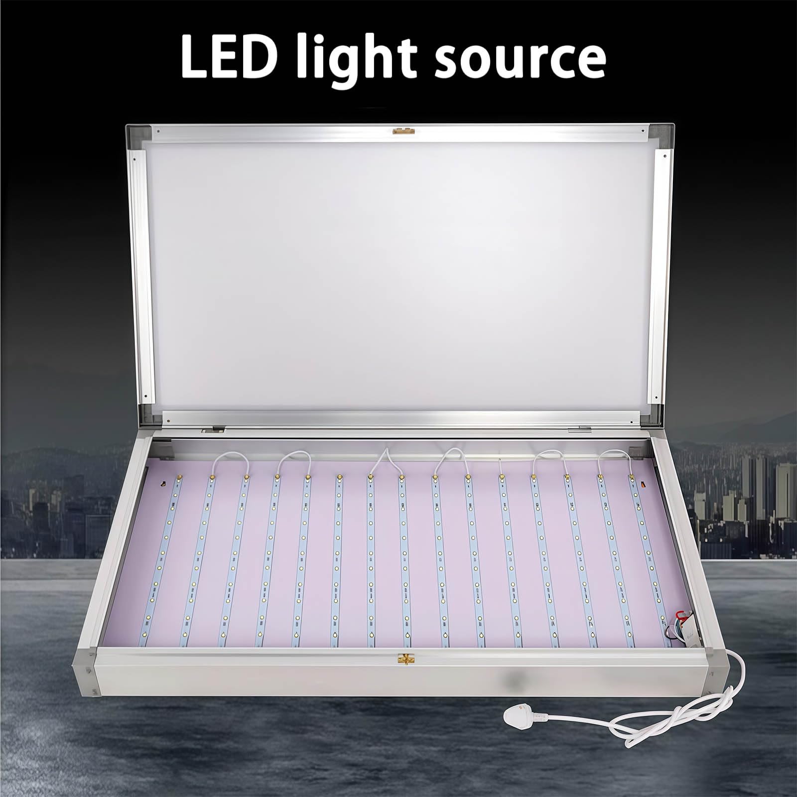 Iluminador LED de rayos X para montaje en pared, marco de aluminio ultrafino para clínicas dentales y ortopédicas, caja de visualización de películas portátil, solución de iluminación médica