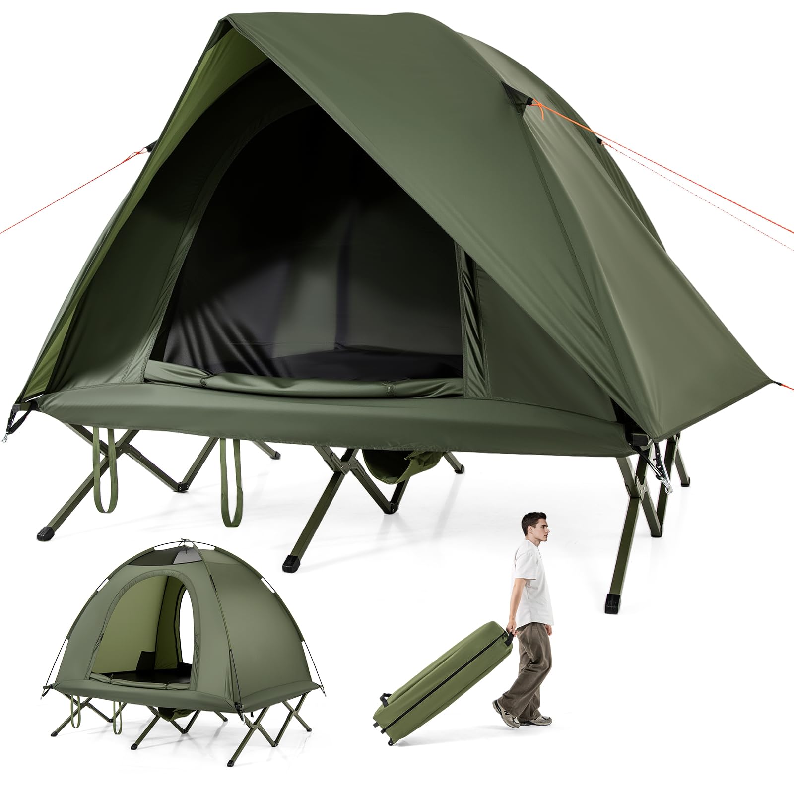 GYMAX 2-Person Tent Cot