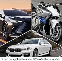 Vista 6 de zipelo Cubierta de botón de arranque del coche, cubierta protectora del interruptor de encendido del motor del interior del vehículo, cubierta