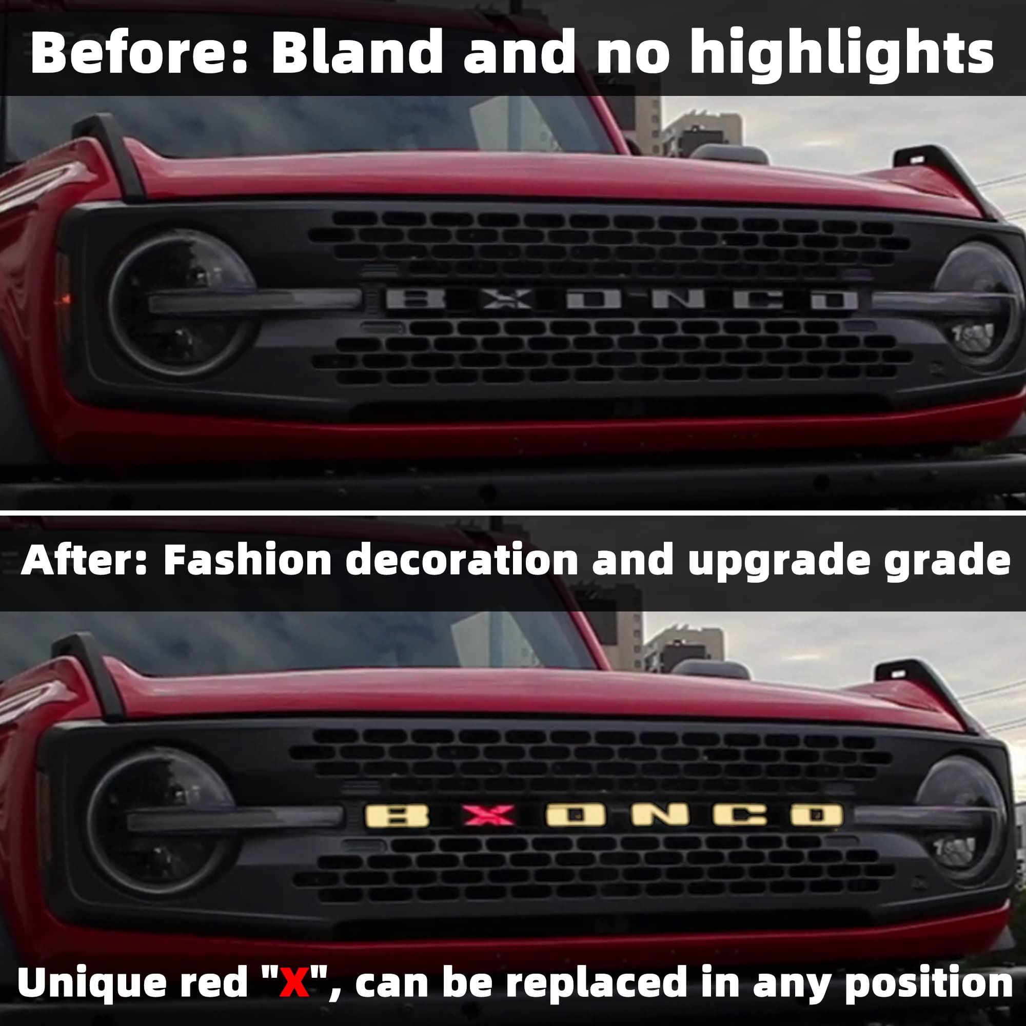 Ford Bronco Grill Letters Grille Outlines Letter Overlays For Bronco