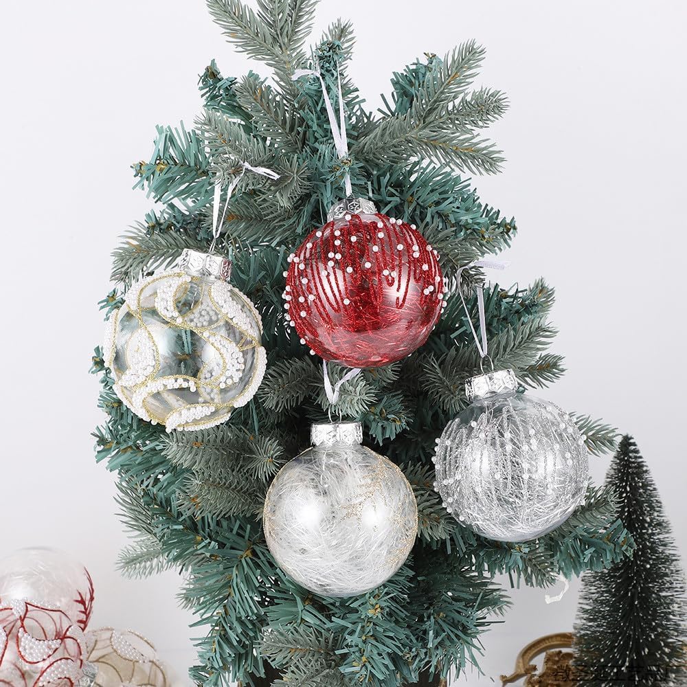 Palline di Natale Decorative 8cm, Set da 9 Pezzi，Style 9