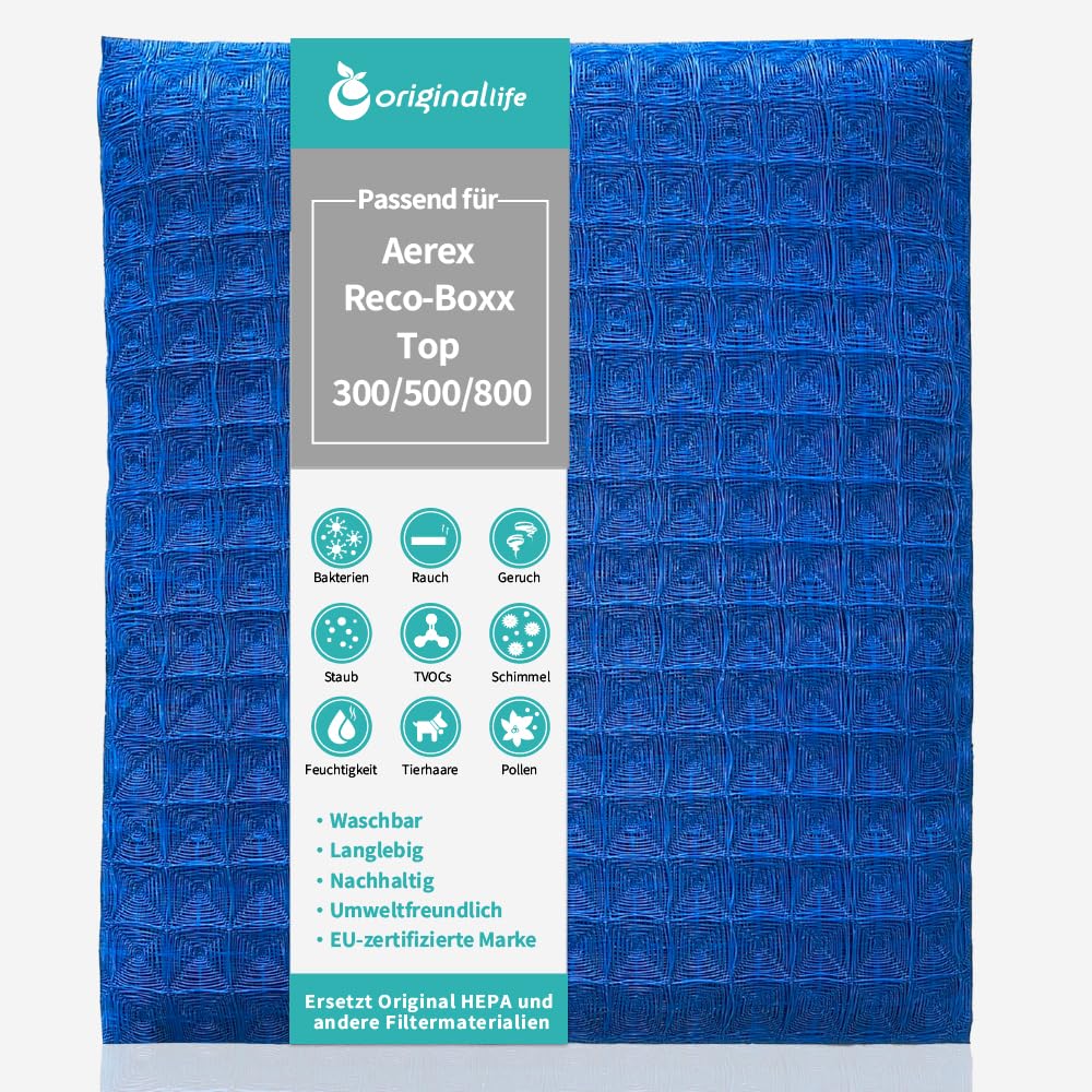 Filtre ultra lavable pour ventilation KWL Aerex Reco-Boxx Top