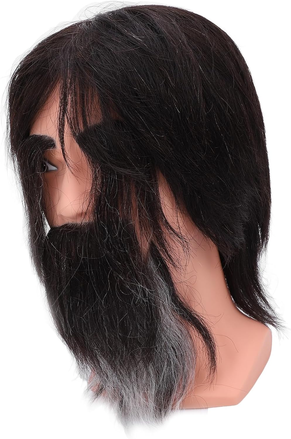Dioche Male Mannequin Male Mannequin Head - Reusable with Beard for Beauty Salon Training & Exhibitions - Durable Resin PVC Material