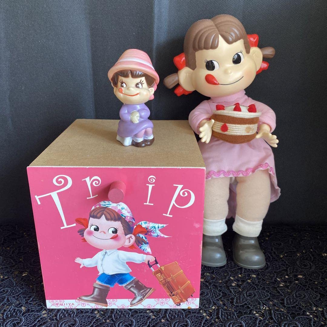 不二家 ペコちゃん ソフビ セット