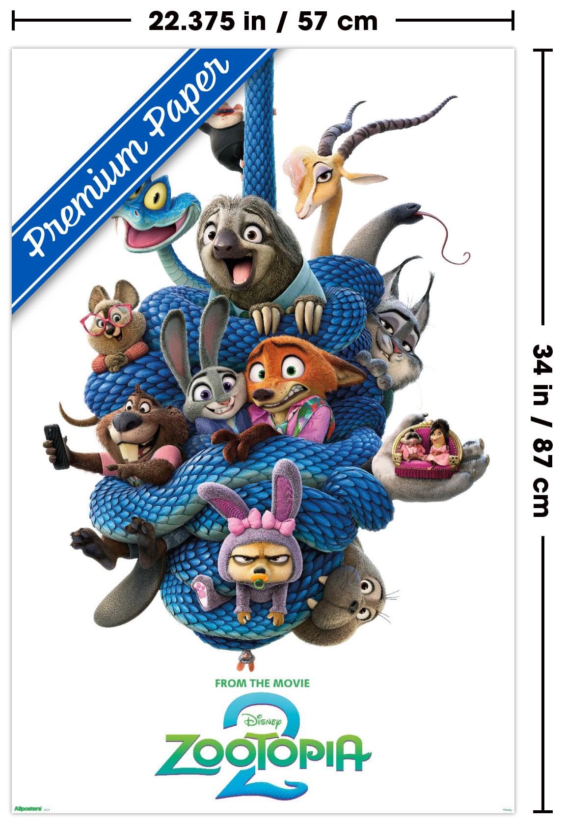 Disney Zootopia 2 (2025) - Group One Sheet Wall Poster, 34L