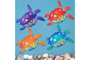 Oraytteo Sea Turtle Barthroom Decor