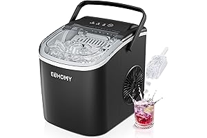 EUHOMY Countertop Ice Maker Machine With Handle
