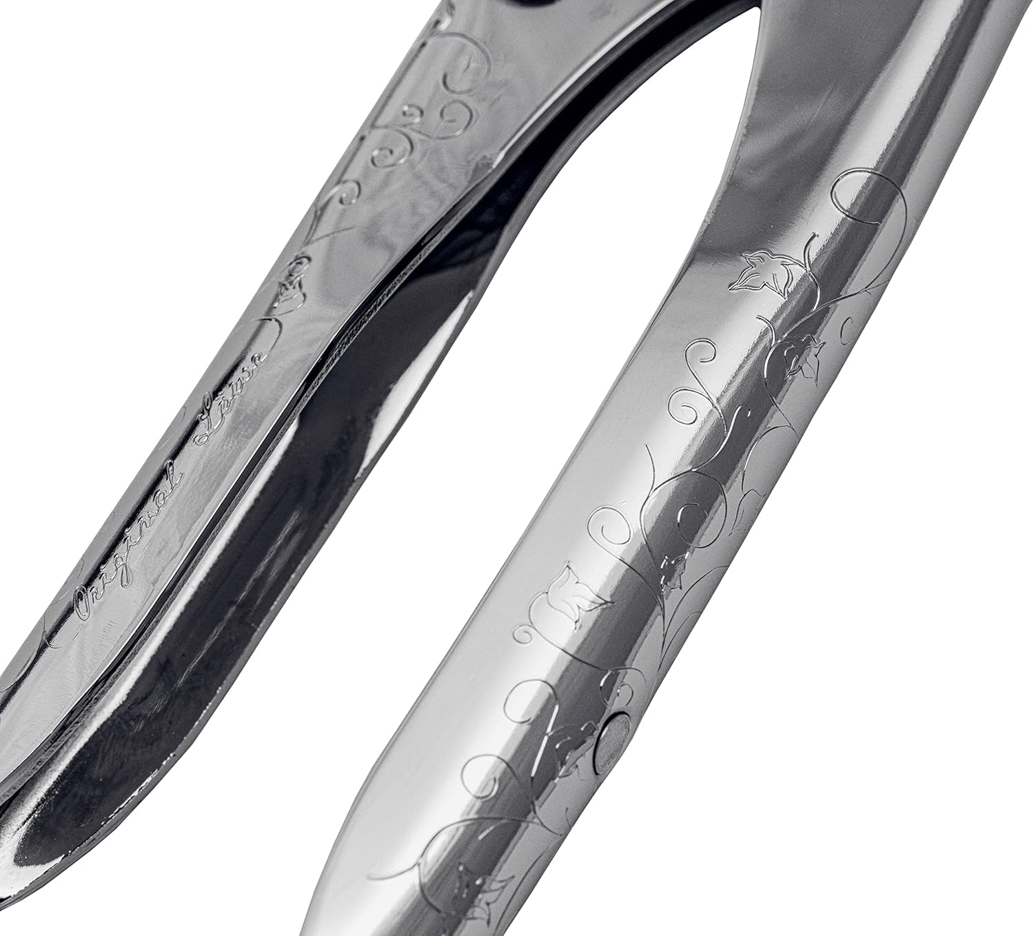 Original LÖWE 1, 100 Jahre Jubiläumsedition - Profi Gartenschere Amboss Schere 1.100 aus Metall mit rostfreier Stahlklinge zusammen mit handgefertigtem Lederholster