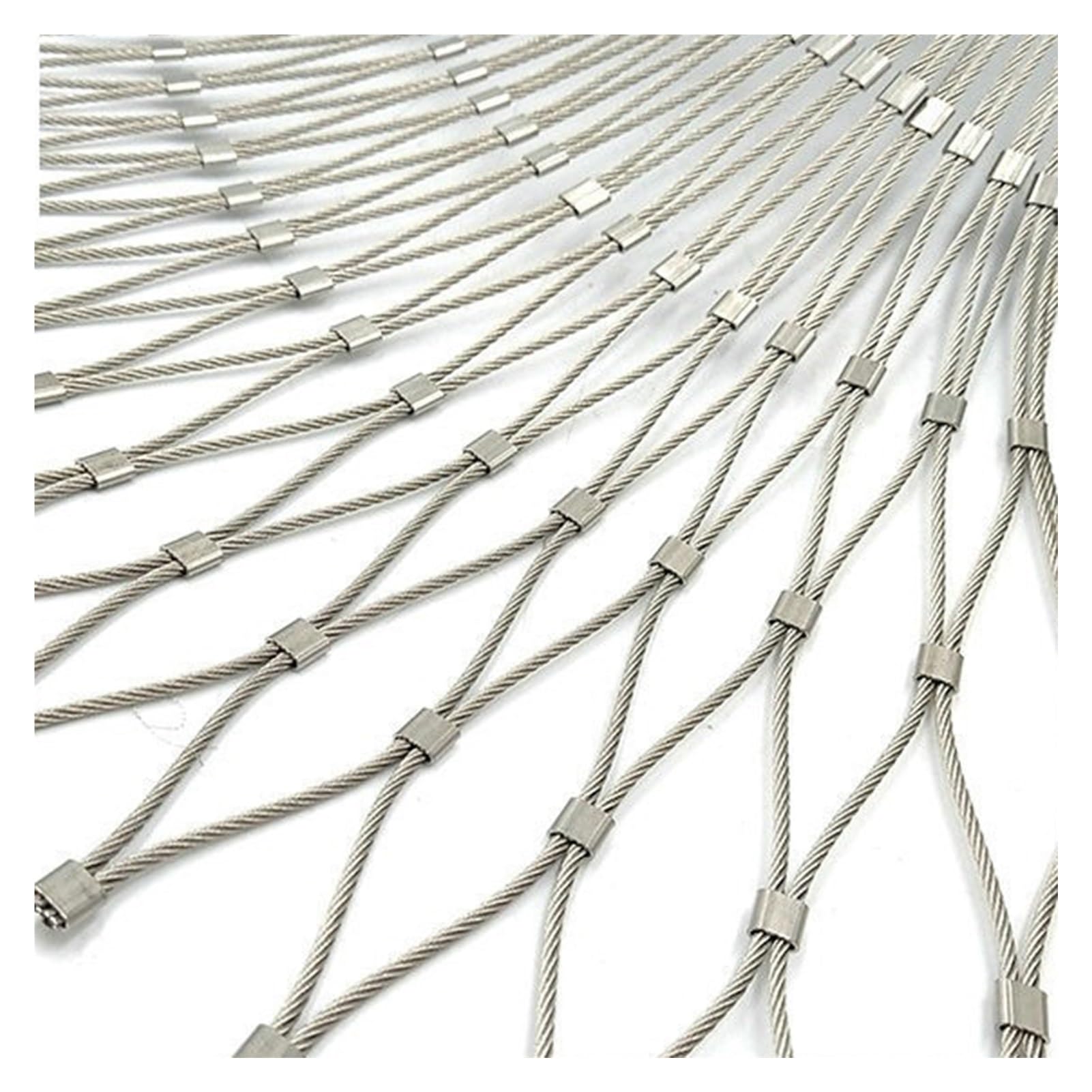 Grille métallique durable avec fil de 2 mm et maille large pour aménagement extérieur