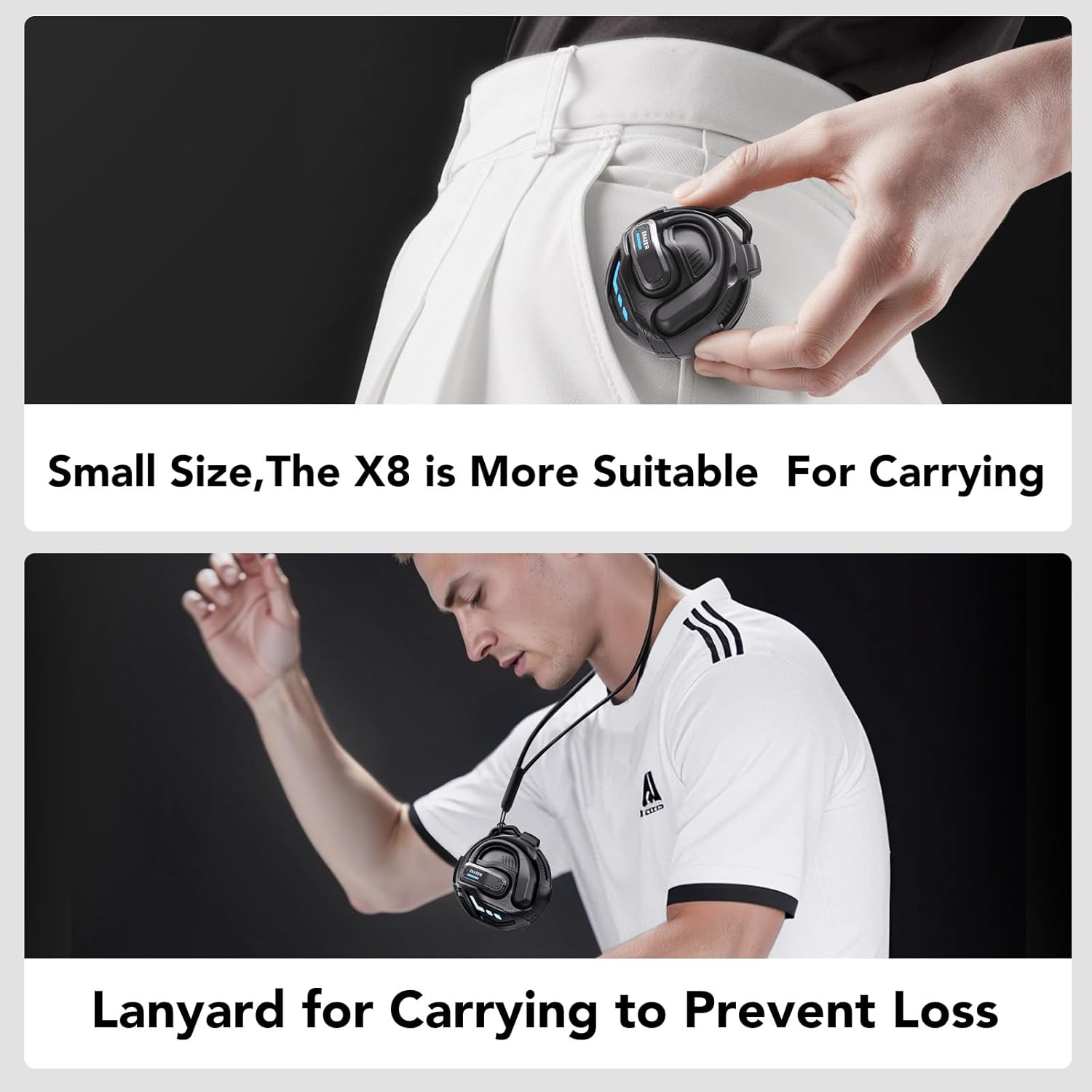 ERAZER X8 Earbuds portability features