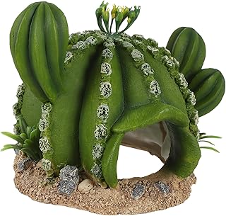 minkissy Escalada Animal De Estimação Cacto Réptil Esconder Caverna Tartaruga Escondendo Caverna Ornamento Artesanato Réptil Esconderijo Brinquedo Animais Reptichip Réptil Escondendo