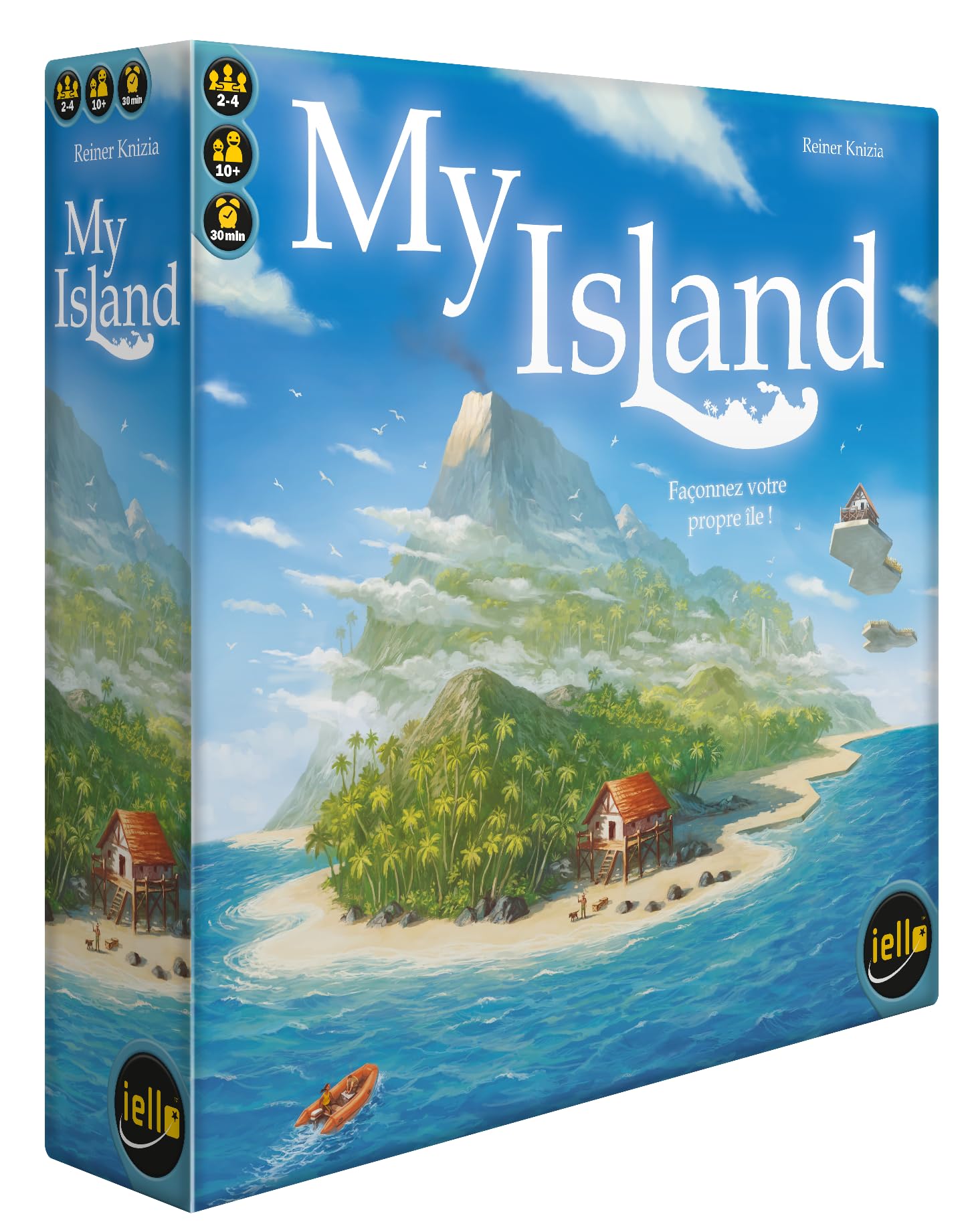 IELLO My Island – Jeu de Société Legacy & Pose de Tuiles – Construisez et Explorez Votre Île en 24 Épisodes – Stratégie & Famille – 2-4 Joueurs | 30 Min | Dès 10 Ans