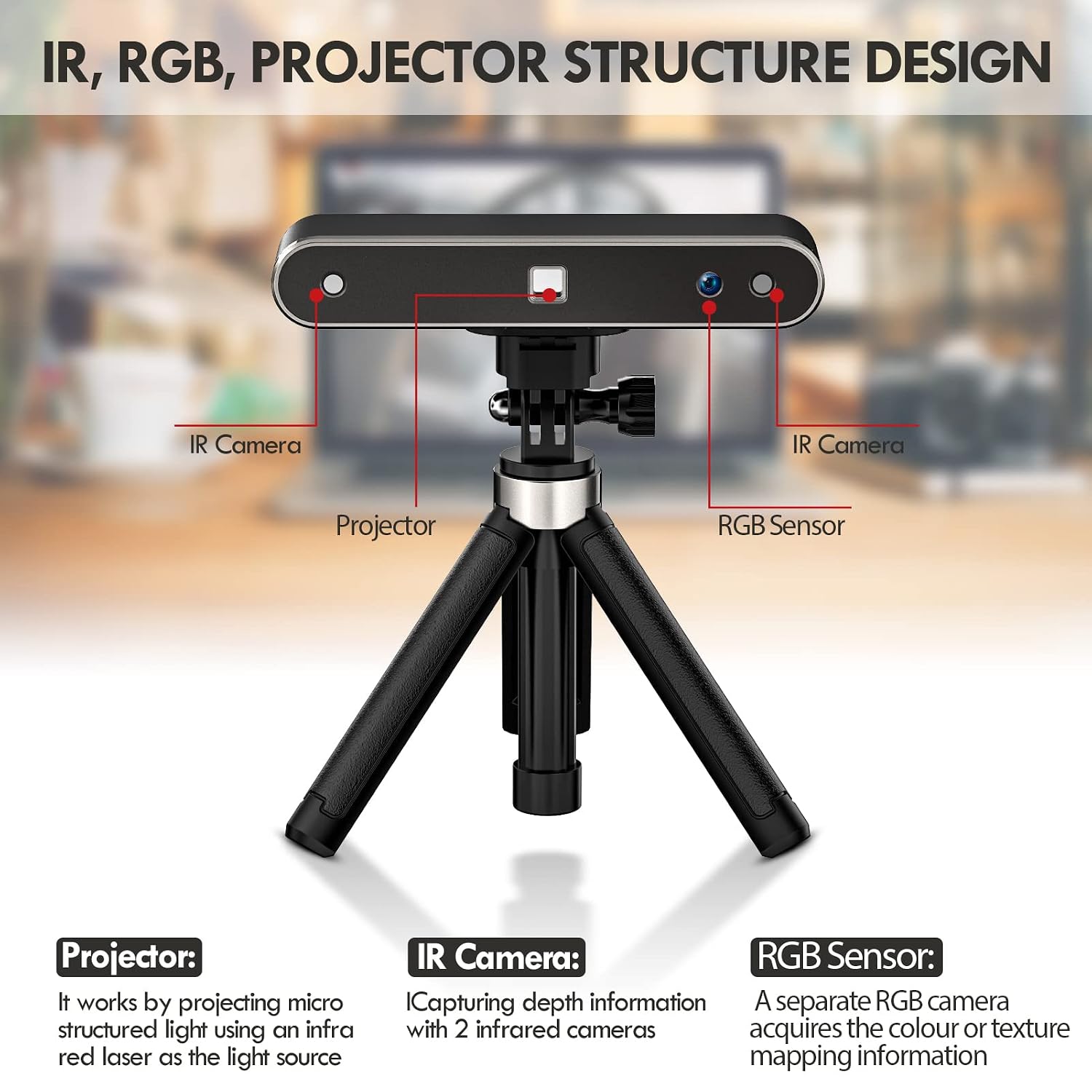 Scanner Pop Review POP 2 3D Scanner, 0.05mm High Precision 10Fps Portable 3D ...