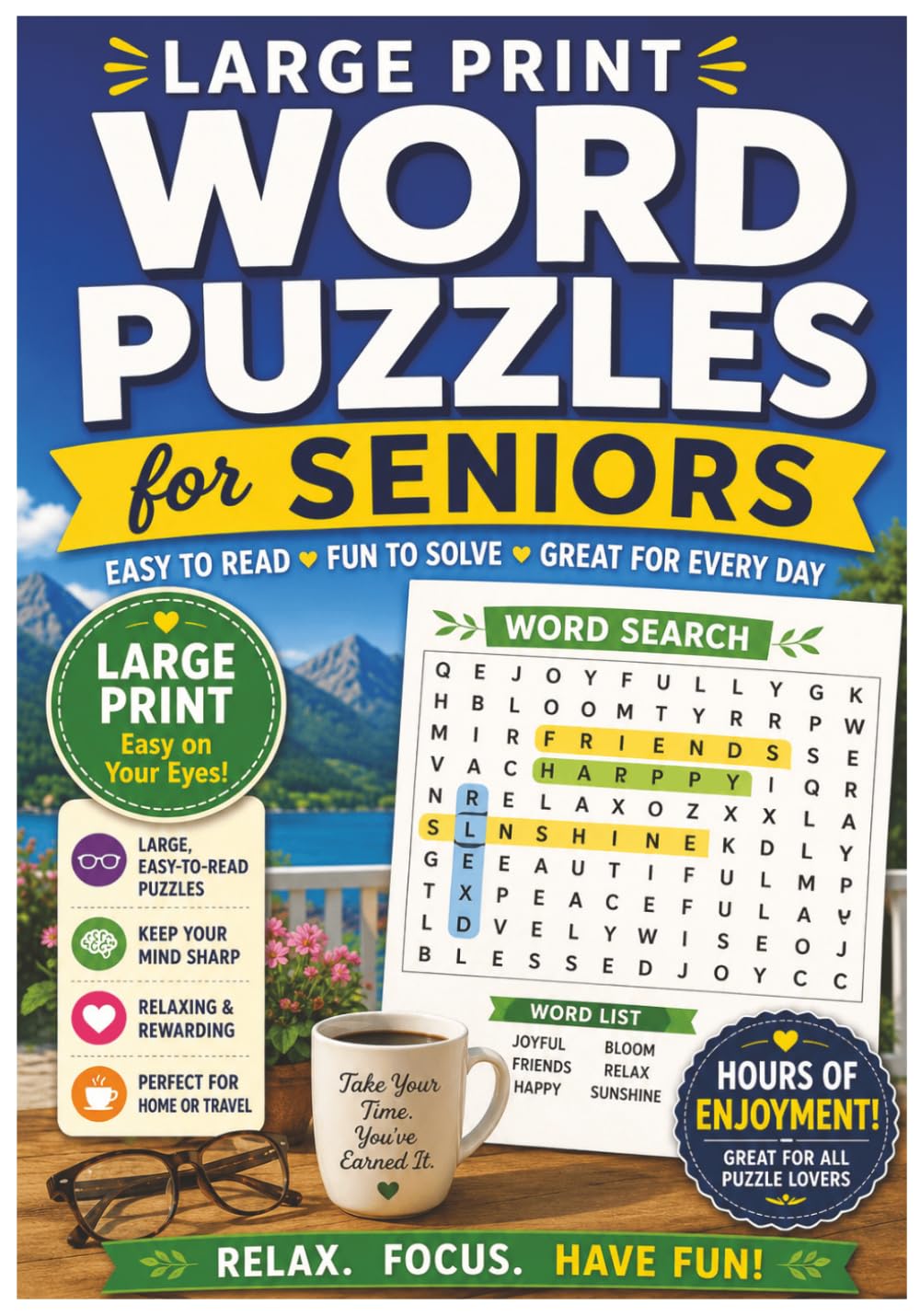 Senior Word Search Puzzle Book: Large Print Puzzles with Nostalgic Themes