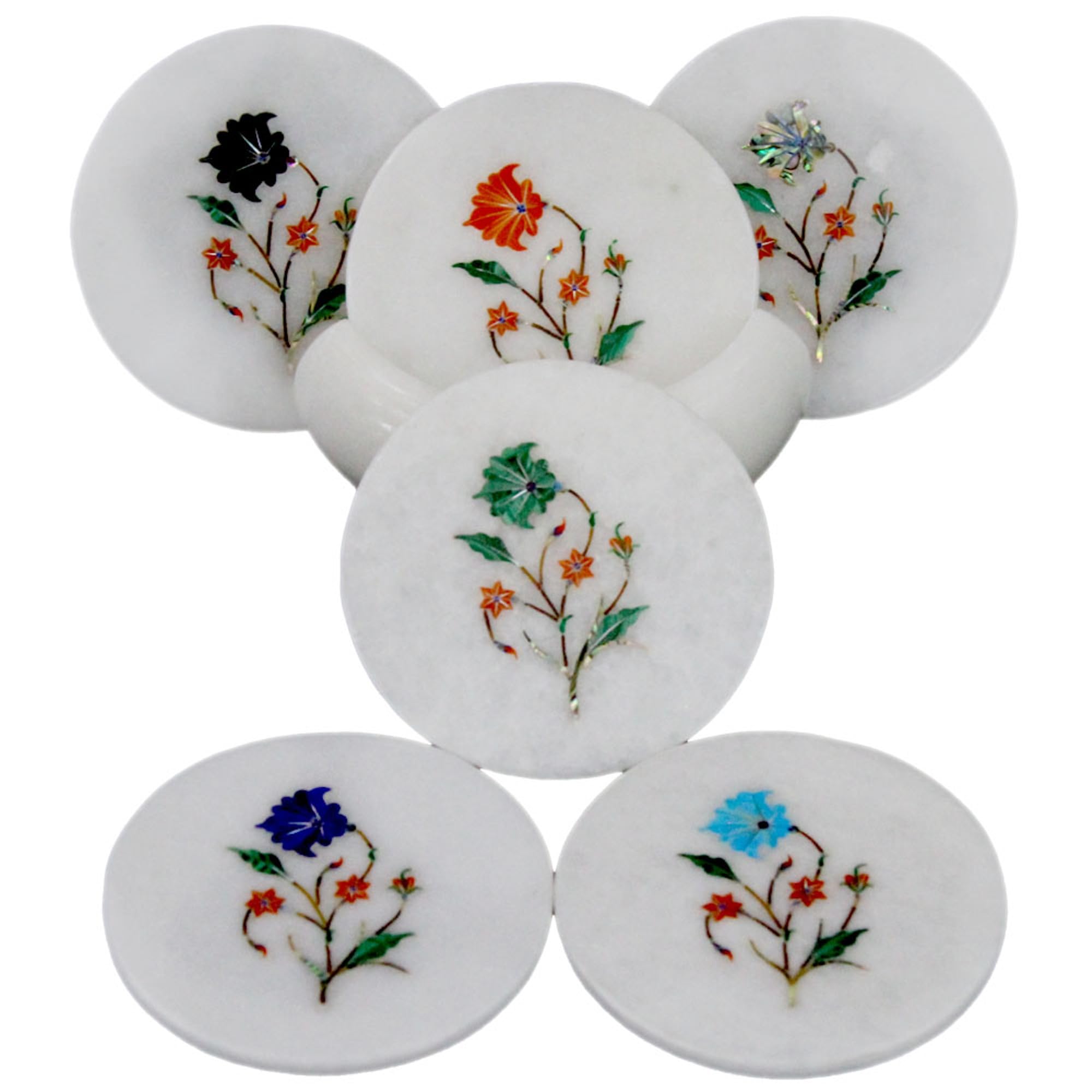 Beau lot de sous-verres artistiques pour un cadeau de créateur