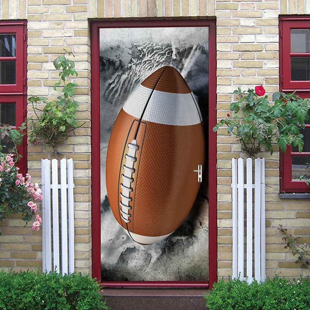 3D Fußball Türtapete Selbstklebend - Abnehmbar & Wasserdicht