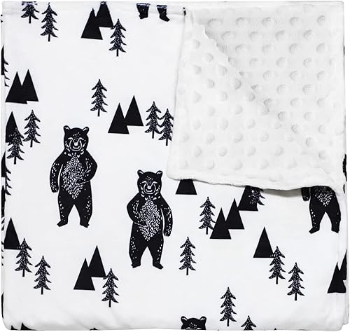 Miniatura 9 de Mantas de bebé, manta floral, tela minky, unisex, reverso punteado, doble capa, de cuna, para guarderíacochecitocama para niños pequeñosasiento de