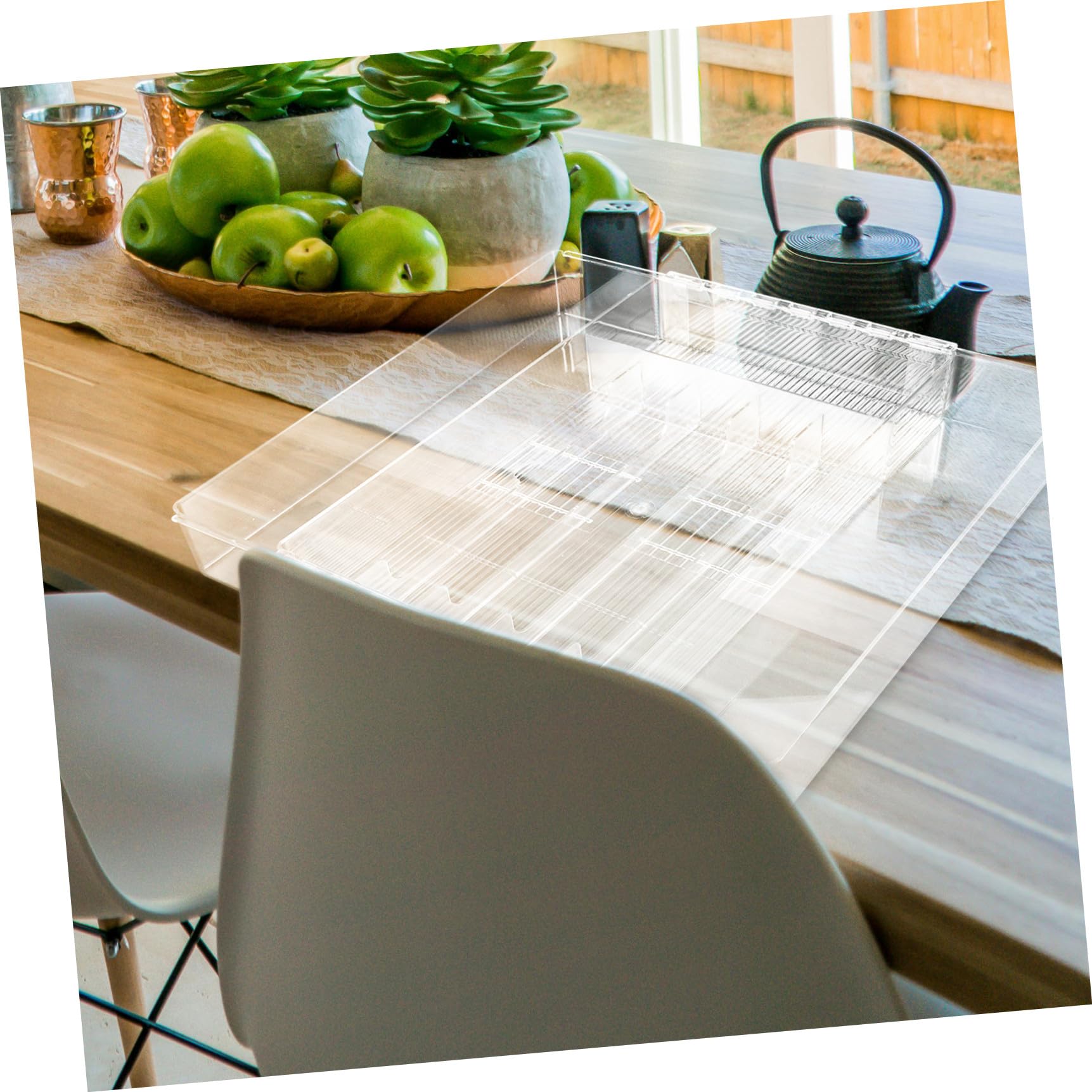 Sewroro Bandeja Extensible para Cubiertos de Cocina Mediana Organizador Acrílico Transparente Compartimentos para Cajón Almacenamiento Multiusos para Utensilios y Accesorios
