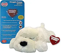 Brinquedos originais Snuggle Puppy para raças pequenas - Filhote de batimento cardíaco para cães - alívio da ansiedade e auxílio calmante de animais de estimação - Brinquedos confortáveis para cães