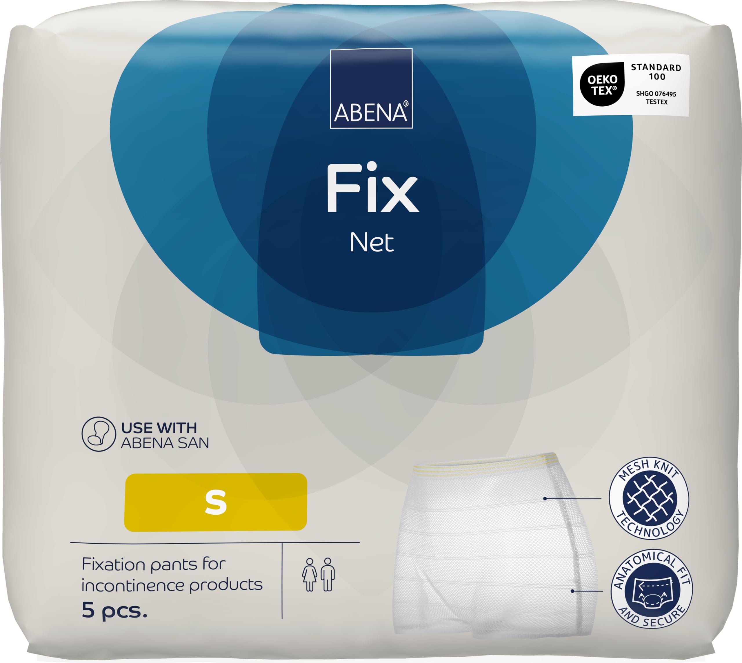 ABENA Net Small Disposable Underwear | Pack of 5 | Disposable Pants for Fixing Incontinence Products and Pads | Net Incontinence Pants | Can Be Used As Postpartum Underwear for Fixing Maternity Pads