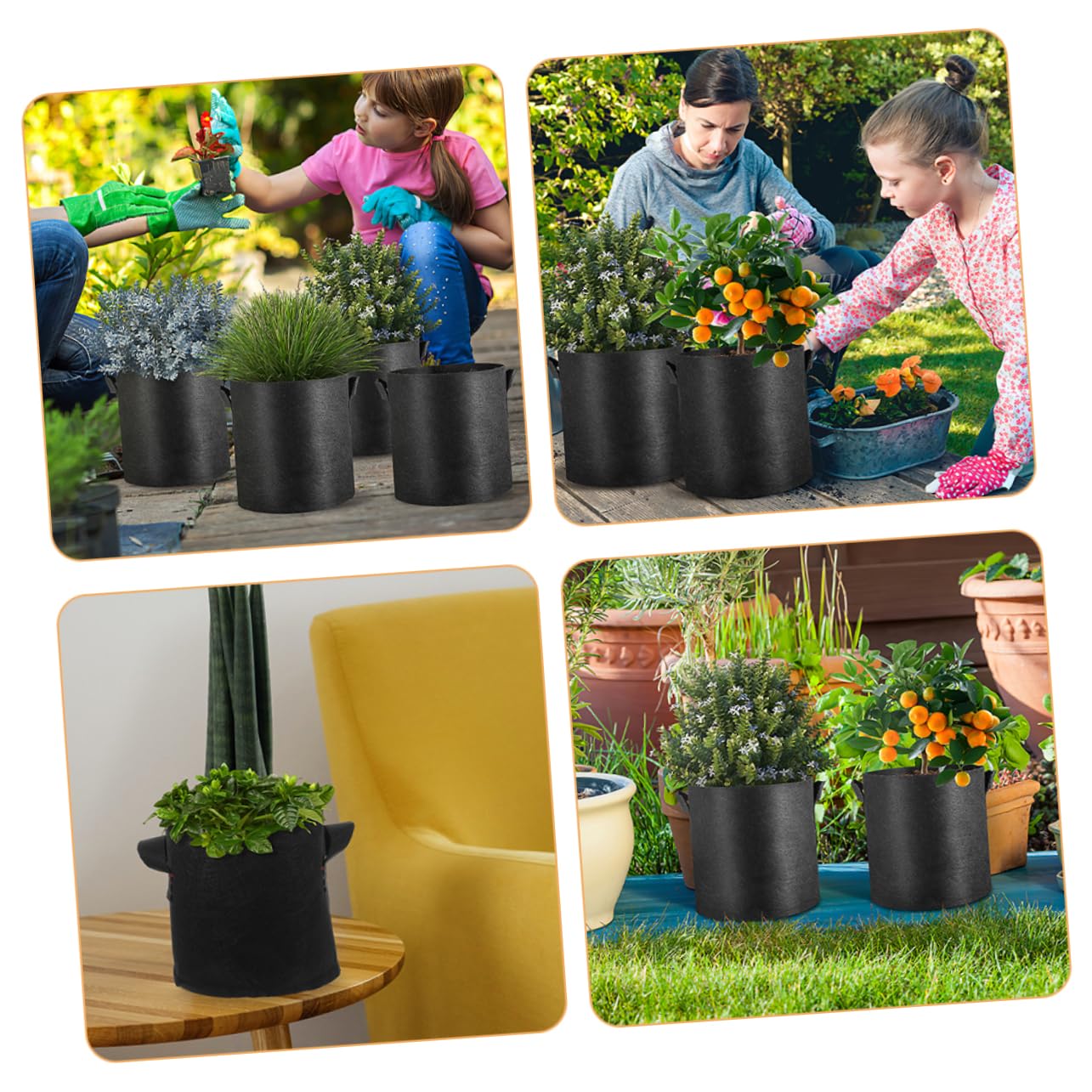 Sosoport 16 Uds Macetero para Estanque Acuático Bolsa para Plantar Patatas Bolsa para Macetero De Flores Bolsa Portátil para Vivero Bolsa para Plantas Bolsas para Vivero De Flores