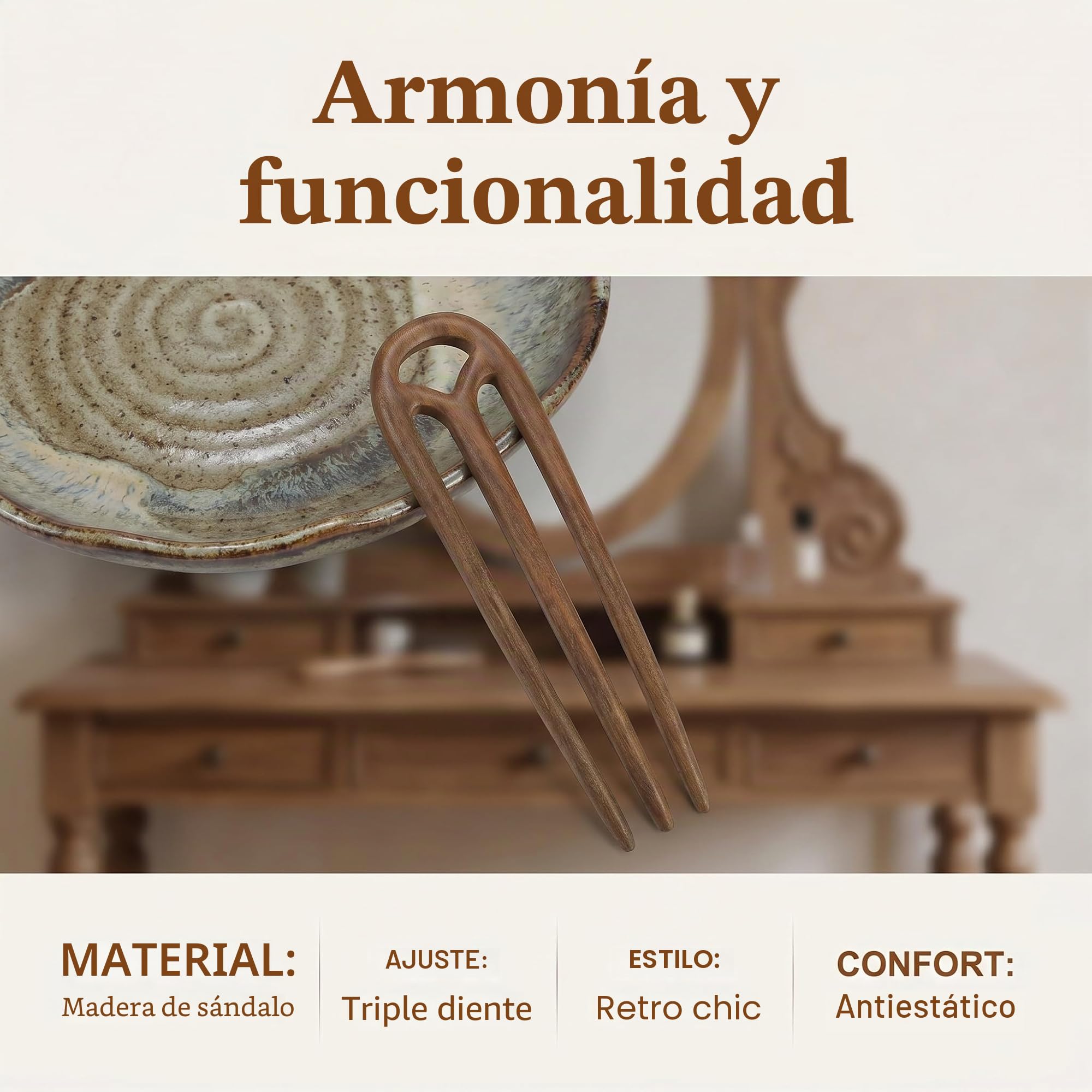 OSALADI Tortuga Francesa De Tres Clip De Horquilla Para El Cabello Horquilla De Madera Peine Lateral Para El Cabello Pinzas Para El Cabello Pinzas Para El Cabello Para
