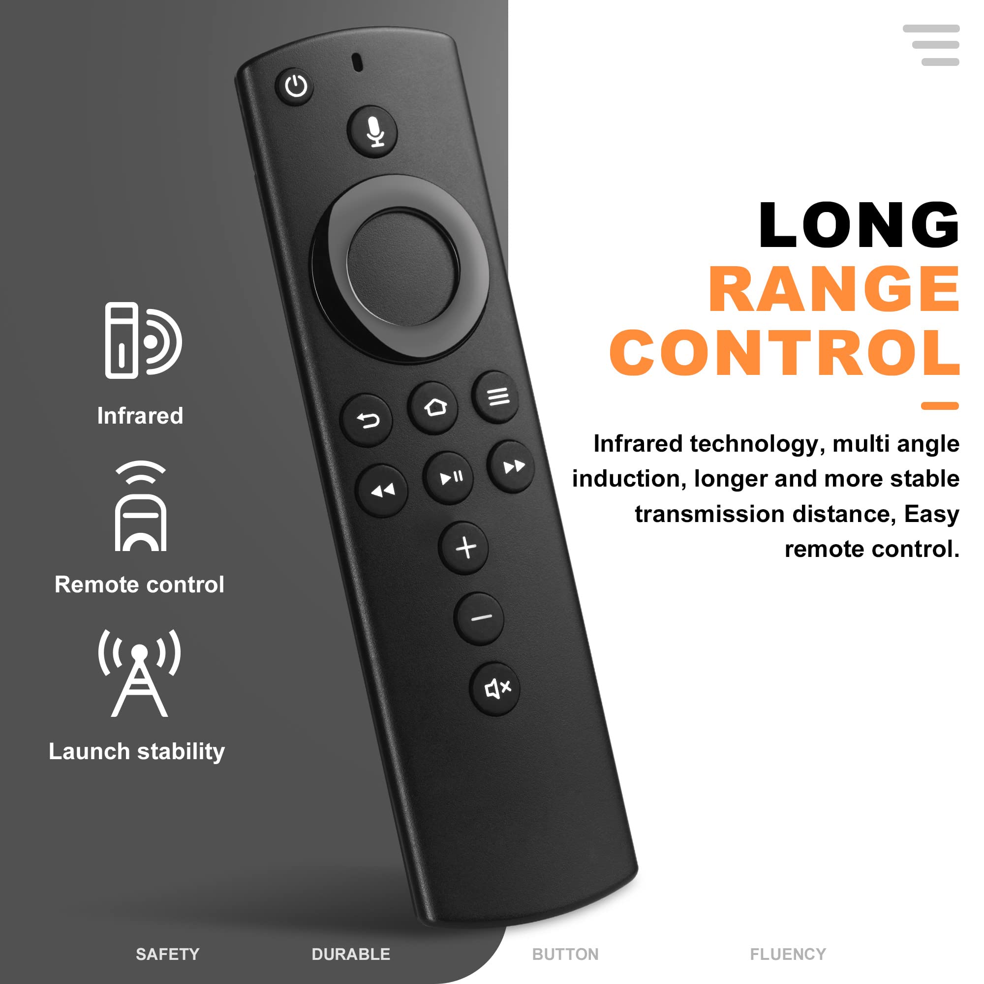 2nd GEN New Replacement Voice Remote Control Compatible with AMZ TVs Stick Lite, Compatible with TVs Stick 4K, Compatible with TVs Cube(1st Gen, 2nd Gen),and 3rd Gen AMZ TVs