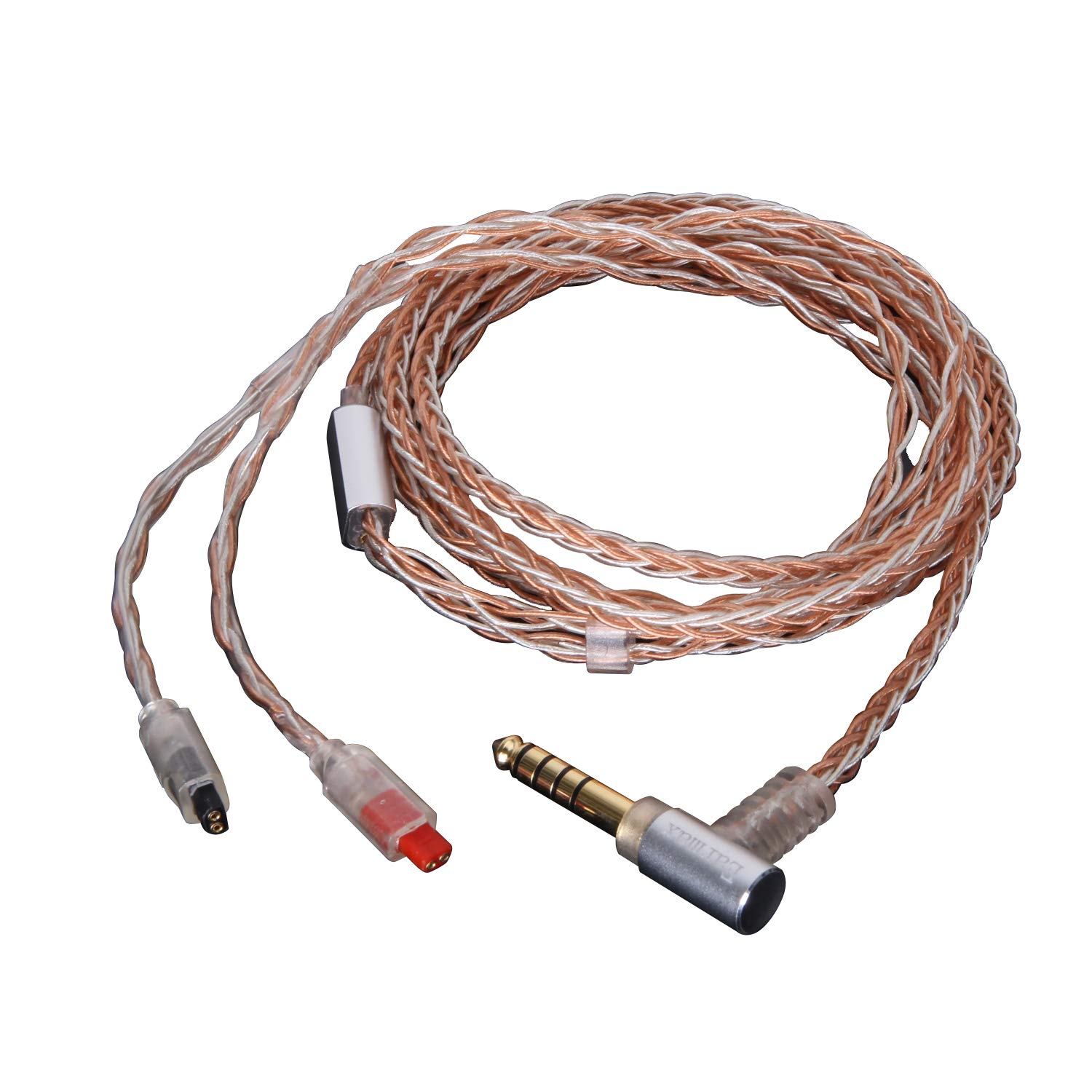 8芯 単結晶銅 Audio-technica オーディオテクニカ ATH-IM04 IM50 IM70 対応リケーブル ビバボ IM01 IM02 IM03 対応 交換用 リケーブル ヘッドフォン ケーブル (4.4mm 5極 バランス プラグ)