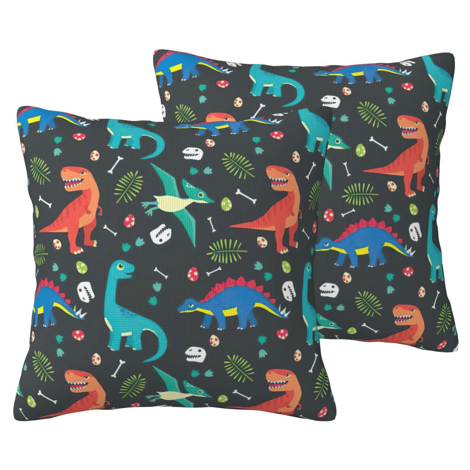 Housse de coussin dinosaure EdWal pour rafraîchir un vieux canapé