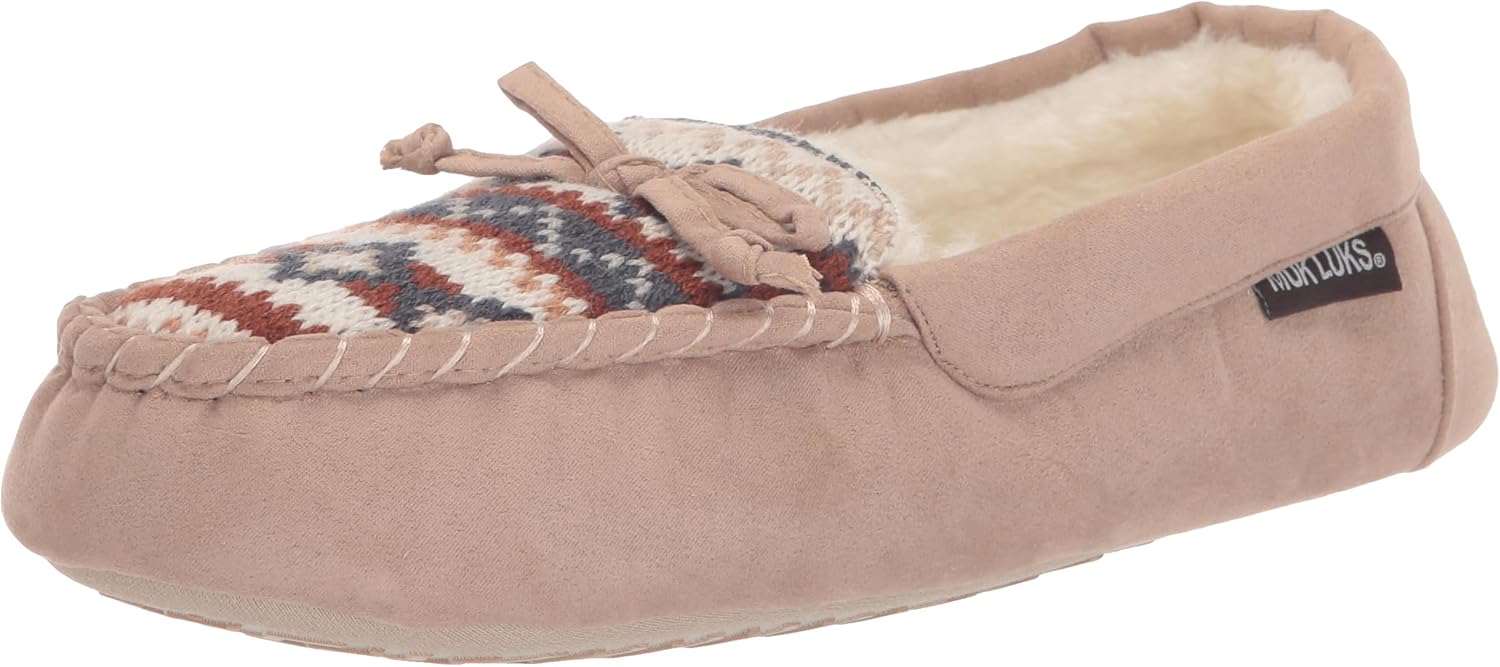 MUK LUKS Women's Jaylah Lee Moccasin, Fairy Dust, Medium
