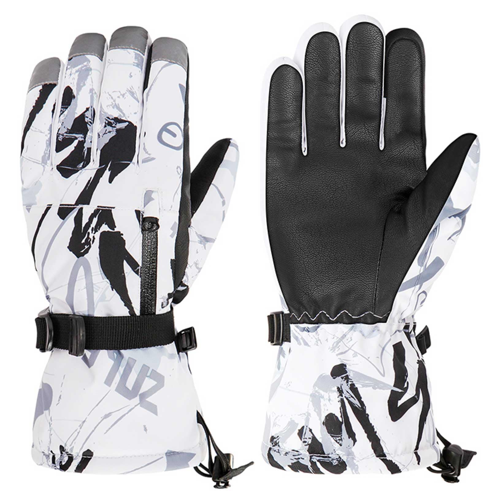 Azarxis Kids Snow Ski Gloves, Waterproof Winter Mittens for Boys Girls